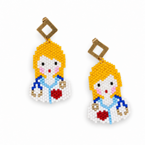 Aretes enfermera rubia