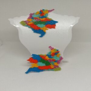 Aretes mapa de Colombia