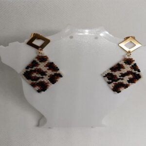 Aretes rombo animal
