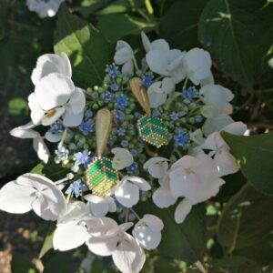 Aretes Hojas Salpicón