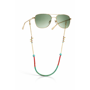 Portagafas dorado multicolor