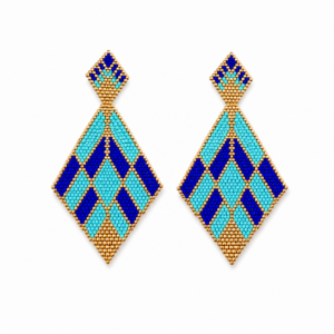 Aretes Rombo cubista