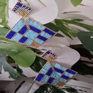 Aretes Rombo cubista