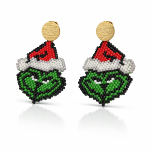Arete Grinch navideño