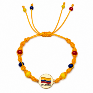 PULSERA ARTESANAL COLOMBIA DORADA