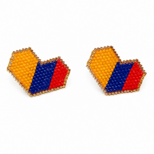 CORAZÓN TRICOLOR DORADO MAXI