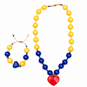 SET CORAZÓN TRICOLOR COLOMBIA