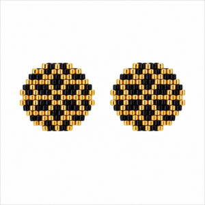 ARETES ÉBANO DORADO